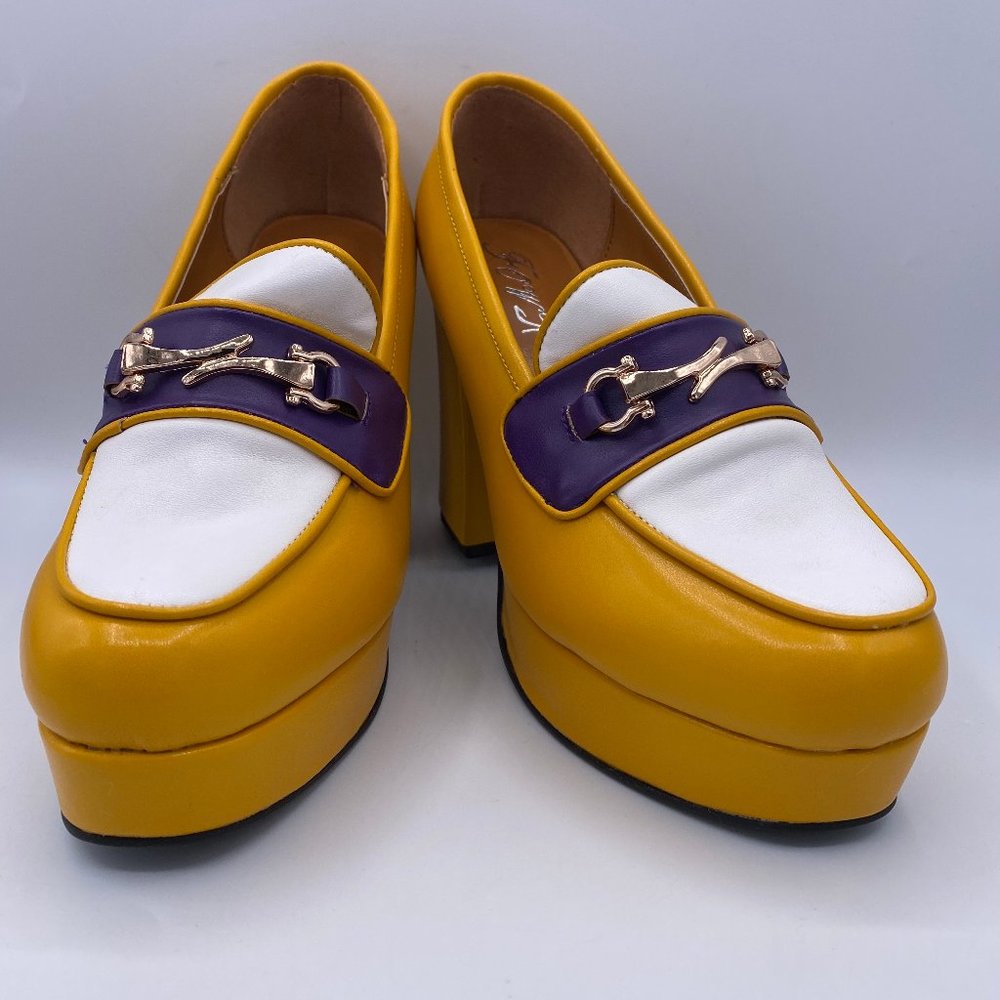 Women's Fashion Round Toe Platform Chunky High